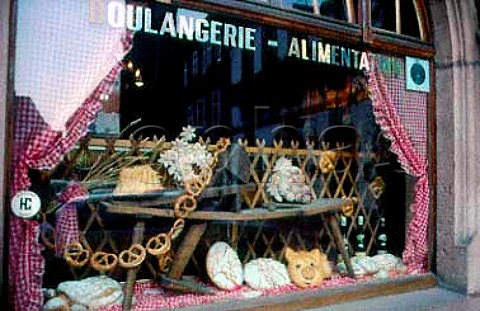 Boulangerie window Kaysersberg Alsace