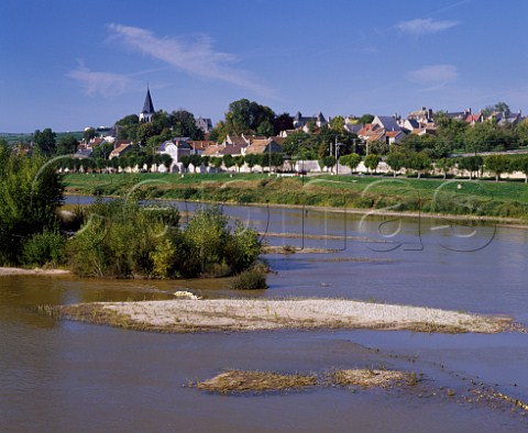 The wine town of PouillysurLoire on the   River Loire Nivre France   PouillyFum