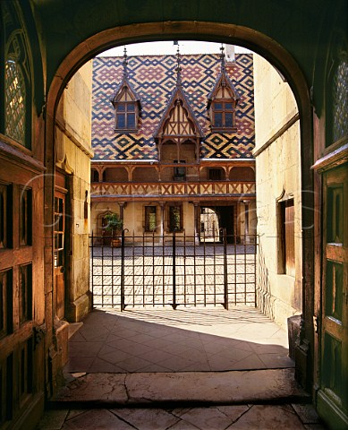 Entrance to the courtyard of the Hospices de Beaune   Beaune Cte dOr France