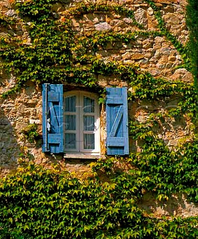 Shuttered window in Chteau la Rouvire   Le Castellet Var France   AC Bandol