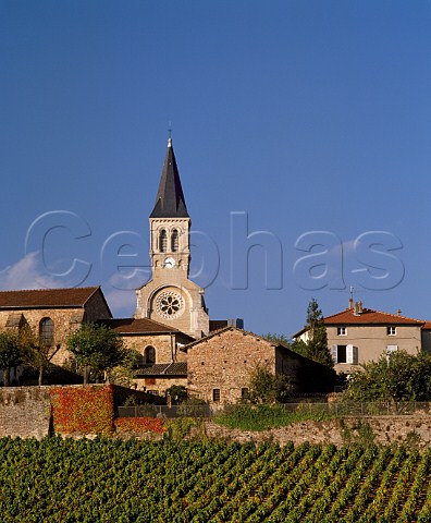 Julinas village and church Rhne France  Julinas  Beaujolais