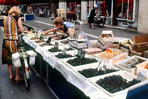 Prune stall in Toulouse market  HauteGaronne France