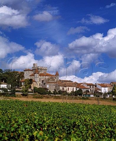 Chteau and village of Xaintrailles LotetGaronne   France    Buzet