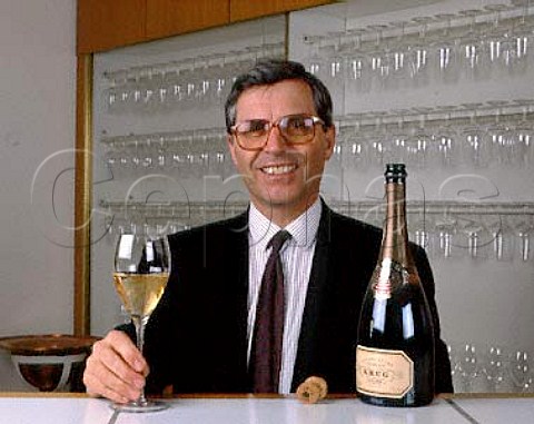 Henri Krug died 2013 in his tasting room with his Grande   Cuvee This is a composition of 4050 different wines   blended together to make one of the very finest   Champagnes   Champagne Krug Reims