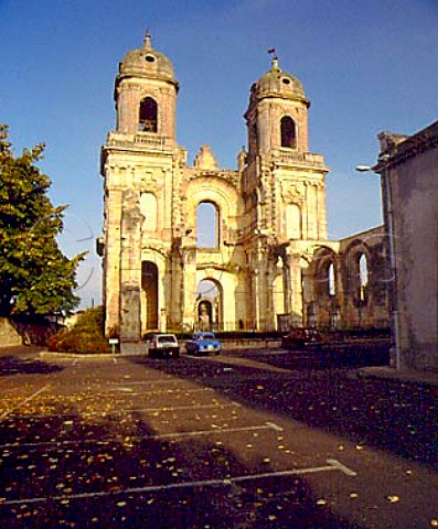 Les Tours abbey at StJeandAngely east of   Rochefort CharenteMaritime France    PoitouCharentes