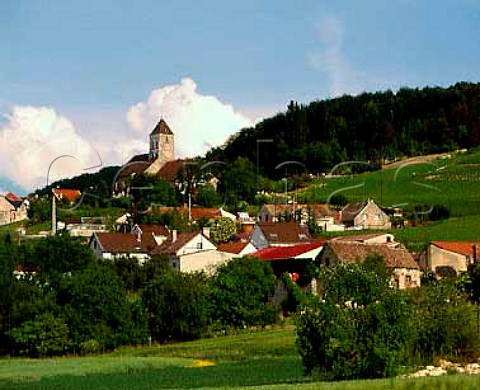 The village of Cuis on the Cote des Blancs south of   Epernay Champagne