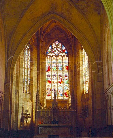 The chancel of the church in Stmilion Gironde   France   Saintmilion  Bordeaux