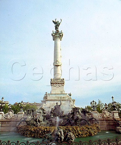 Monument aux Girondins in the Place des Quinconces   Bordeaux Gironde France