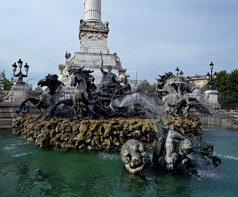 Monument aux Girondins in the Place des Quinconces Bordeaux Gironde France
