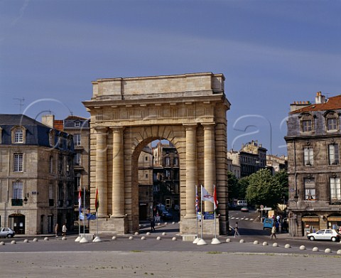 Porte des Salinires at the western end of  the Pont de Pierre in Bordeaux Gironde France