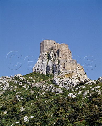 The 13thcentury Cathar Chteau de Quribus Aude France  LanguedocRoussillon