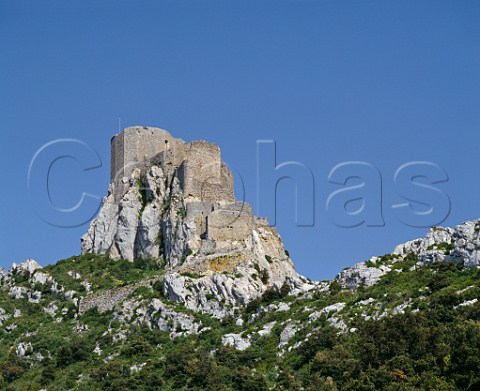 The 13thcentury Cathar Chteau de Quribus Aude France  LanguedocRoussillon