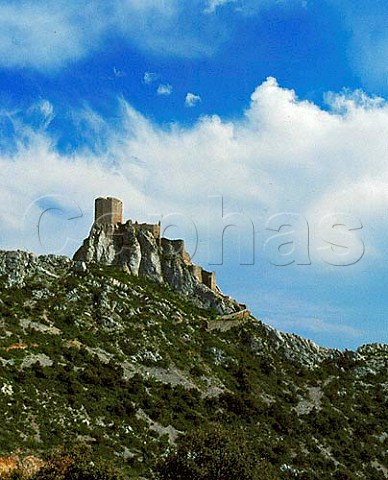 Chateau de Queribus Aude One of the Cathar castles   built in the 13th century Altitude 729 metres