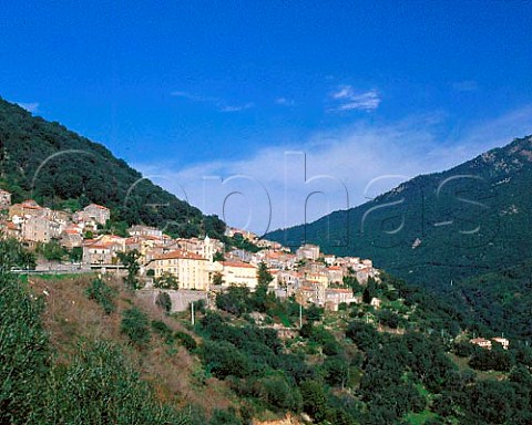 Hillside village of Olmeto near Propriano   CorseduSud Corsica France