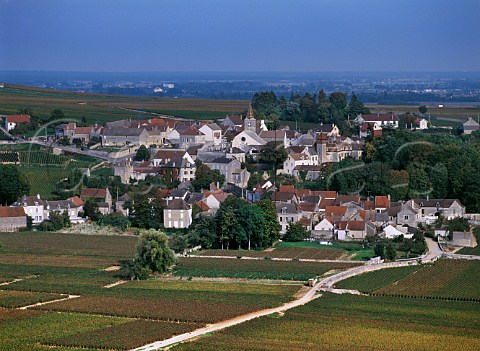 Village and vineyards of Monthelie Cte dOr France  Cte de Beaune