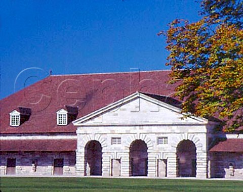 Part of of the Saline Royale Royal Salt Works at   ArcetSenans Doubs France Built between 1775 and   1780 the architect was Nicolas Ledoux    FrancheComte