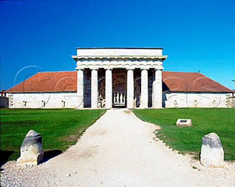 Entrance to the Saline Royale Royal Salt Works at   ArcetSenans Doubs France Built between 1775 and   1780 the architect was Nicolas Ledoux    FrancheComte