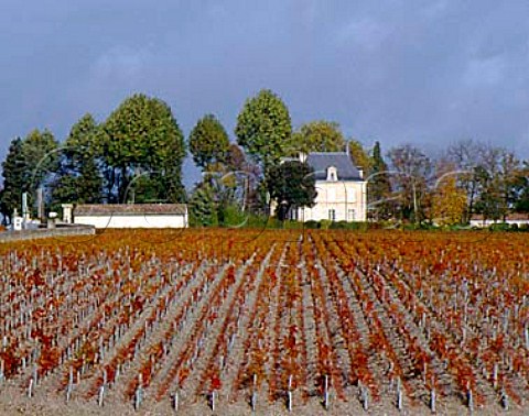 Chteau PichonLonguevilleComtessedeLalande    viewed over vineyard of Chteau Latour Pauillac   Gironde France  Mdoc  Bordeaux