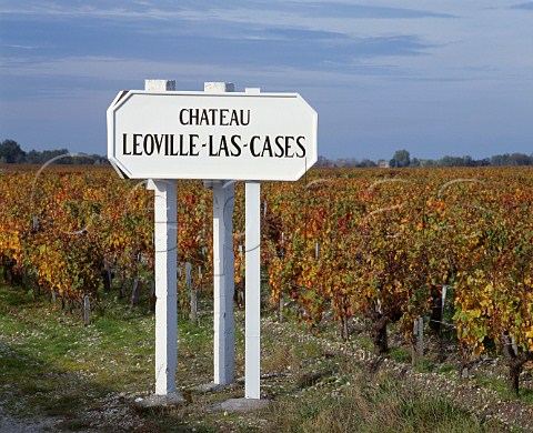 Sign in vineyard of Chteau LovilleLasCases StJulien Gironde France   Mdoc  Bordeaux