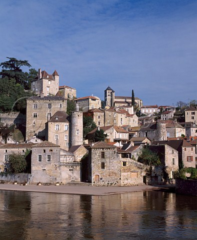 Town of Puylvque on the River Lot Lot France    AC Cahors