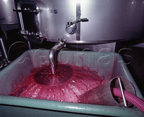 Fermenting must is drawn from the bottom of a tank   aerated and pumped back over the grapeskin cap   remontage to increase colour extraction from the   skins   Mas de Daumas Gassac Hrault France    Vin de Pays dOc