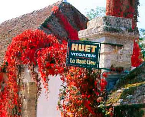 Sign at entrance to Le HautLieu of Gaston Huet   Vouvray IndreetLoire France  AC Vouvray