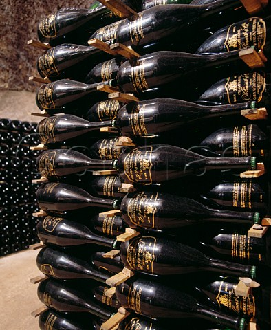 Magnums of Coeur de Cuve ageing sur  lattes in the cellars of Champagne Vilmart  RillylaMontagne Marne France