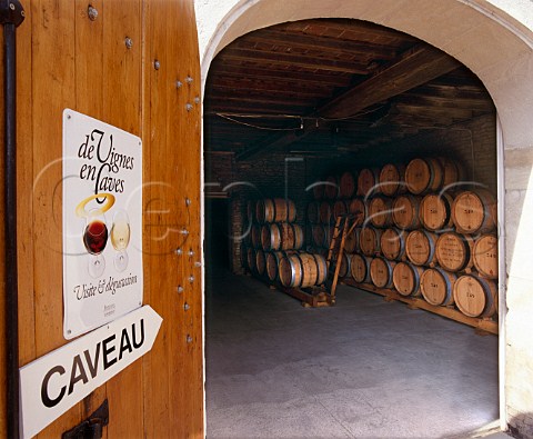 Entrance to the barrel chais of Chartron   Trbuchet PulignyMontrachet Cte dOr France   Cte de Beaune