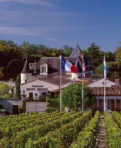 Chteau HautBrion viewed from its vineyard Pessac Gironde France PessacLognan  Bordeaux