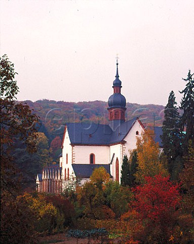 The 12thcentury Kloster Eberbach in the hills above   Hattenheim Germany   Rheingau