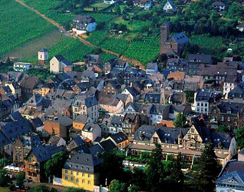 Traben viewed from the castle ruins above Trarbach   TrabenTrarbach Germany   Mosel