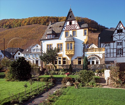 Weingut Moselschild at the foot of the  Wrzgarten vineyard in rzig Germany   Mosel