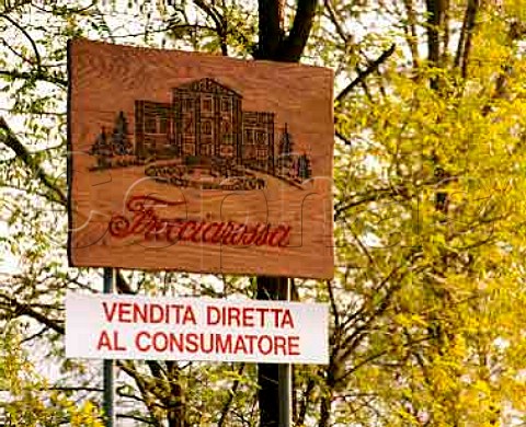 Sign for Frecciarossa Casteggio Lombardy Italy    Oltrep Pavese