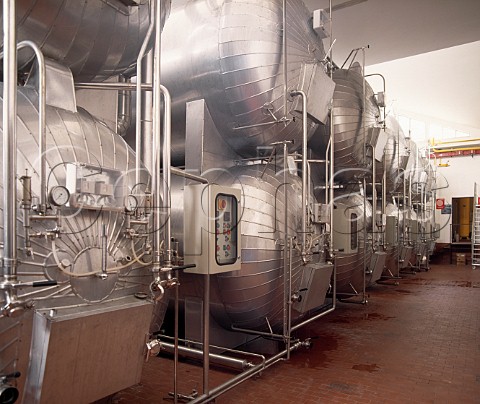 Pressurised tanks for Asti Spumante production  Fontanafredda Serralunga dAlba Piemonte Italy