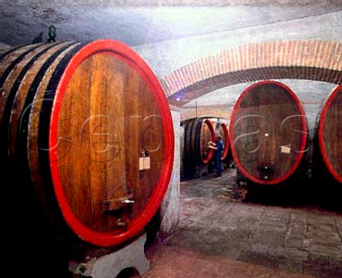 Botti in the cellars of the Peppoli estate of   Antinori     Mercatale Val di Pesa Tuscany Italy    Chianti Classico