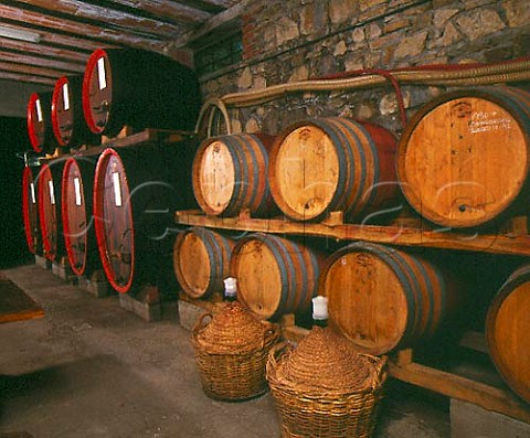 The barrel ageing cellar of Riecine   Gaiole in Chianti Tuscany Italy   Chianti Classico
