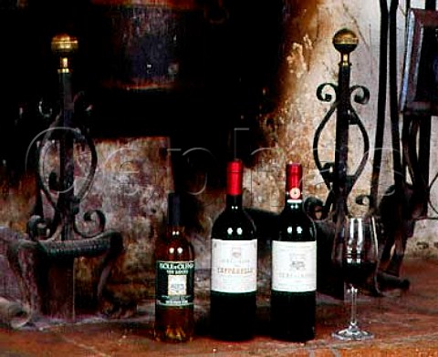 The traditional Tuscan wines of   Paolo De Marchi Vin Santo Chianti Classico   and vdt Cepparello 100 Sangiovese   Isole e Olena Tuscany Italy