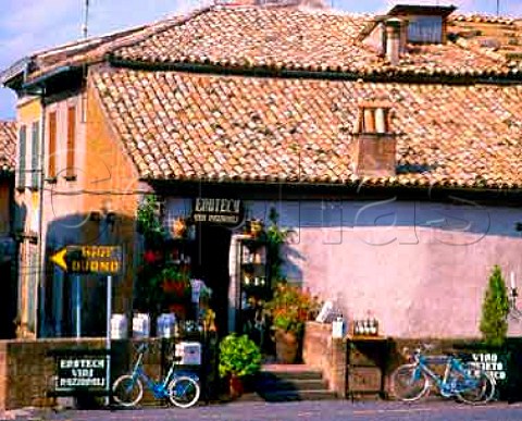 Wine shop in Orvieto Umbria Italy