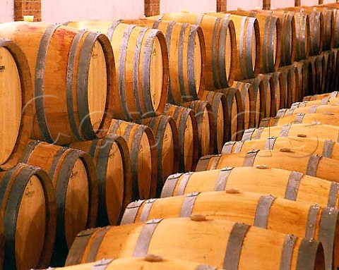 New oak barriques in the cellars of Aldo Conterno   These are used for his Il Favot 100 Nebbiolo and   Chardonnay    Monforte dAlba Piemonte Italy