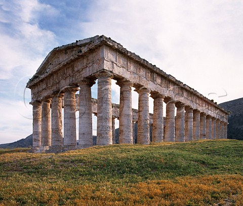 The Doric temple of Segesta dating back to 430BC   Trapani province Sicily Italy