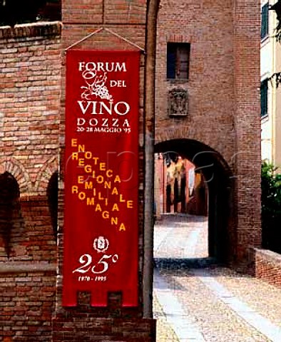 Banner for the 25th Forum del Vino at Dozza   EmiliaRomagna Italy DOCG Albana di Romagna DOC   Sangiovese di Romagna etc