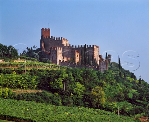 The castle of Soave Veneto Italy