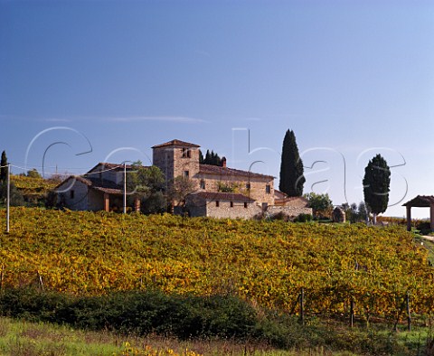 Vineyard and cantina of Castello di Cacchiano Monti in Chianti Tuscany Italy Chianti Classico