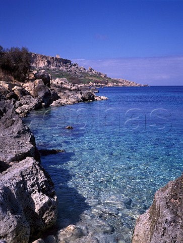 Dah Let Qorrot Bay on the north east coast of Gozo   Malta