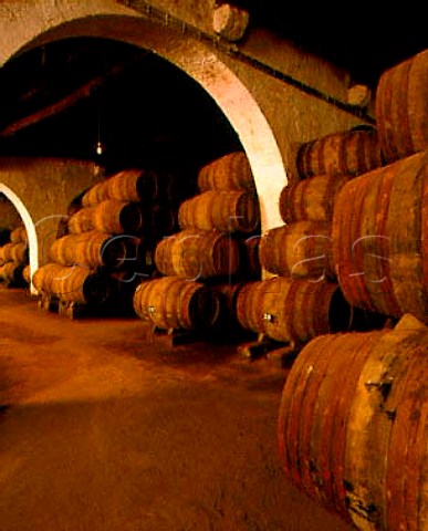 Barrels pipes of port in Taylors lodge at Vila   Nova de Gaia Portugal