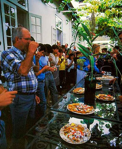 End of harvest celebration Rama at Taylors Quinta   do Vargellas high in the Douro valley east of Pinho   Portugal