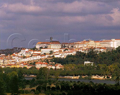 Coimbra and its university above the Mondego River The city was formerly the capital of Portugal 