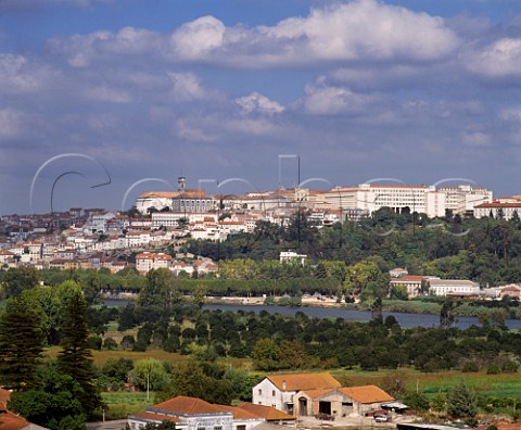 Coimbra and its university above the Mondego River The city was formerly the capital of Portugal 