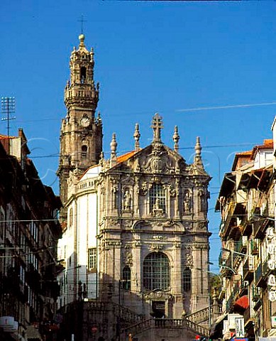 The Clerigos Tower designed by Italian architect   Nicolau Nasoni is a major landmark on the Porto   skyline Portugal