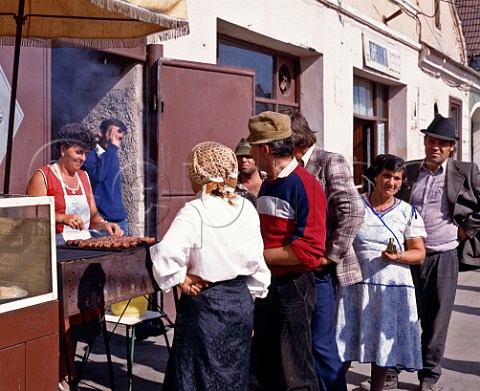 Kebab stall in Rupea north west of Brasov Romania